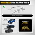 thumbnail image 5 of Roof Rack Cross Bars Compatible with Chevrolet Tahoe Suburban GMC Yukon Cadillac Escalade 2021 22 23 2024, Adjustable Aluminum Car Crossbars for Cargo Carrier Luggage Box Kayak Tent Snowboard, 5 of 8