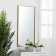 thumbnail image 3 of Metal frame rectangle mirror 18 inch in Brass, 3 of 7