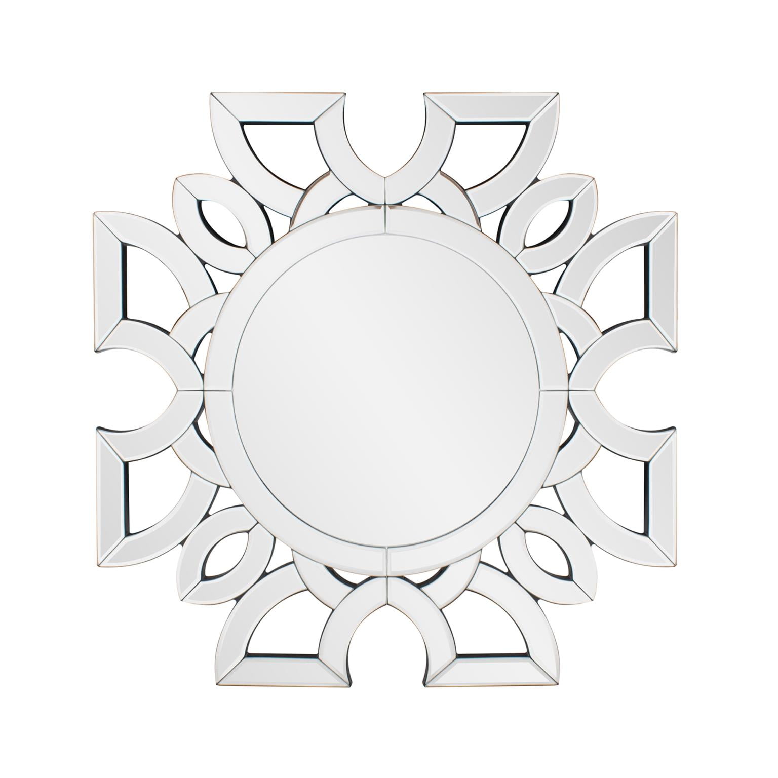 Tyler Dillon Symmetrical Cut Pattern Wall Mirror 19.75"H x 19.75"W