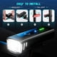 thumbnail image 5 of Juego de luces para bicicleta IPSXP, luz delantera LED recargable de 1400 lúmenes con detección automática, 4 modos de brillo, 1 luz trasera roja, resistente al agua, ideal para ciclistas que acampan., 5 of 5