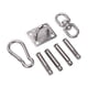 thumbnail image 4 of Ganchos para hamaca kit para colgar hamacas RotateHamaca de 551 libras de capacidad colgador de hamaca resistente colgador de gancho de suspensión juego de accesorios para ANGGREK Otros, 4 of 8