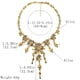 thumbnail image 2 of EeaseMX Collar de calavera pirata vintage Collar de gargantilla de declaración gótica Collar colgante (dorado), 2 of 7