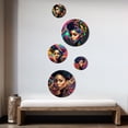 thumbnail image 3 of Designart "Colorful Hip Hop Street Art I" African American Woman Metal Wall Art Set of 5 Piece, 3 of 5
