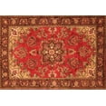 thumbnail image 1 of Ahgly Company Indoor Rectangle Medallion Orange Traditional Area Rugs, 7' x 10', 1 of 1