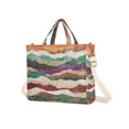 thumbnail image 7 of FORMRS Womens Corduroy Tote Bag Crossbody Shoulder Handbag with Pocket, Artistic Desert Waves, 7 of 7