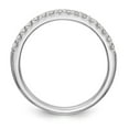 thumbnail image 2 of 14K White Gold Ring Band Wedding Diamond Round , Size 8, 2 of 7