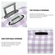 thumbnail image 3 of Balery Purple Checkboard Funda de equipaje, fundas para maletas, elástica, lavable, protector de maletas, compatible con maletas de 18 a 32 pulgadas-X-Large, 3 of 7