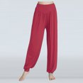 thumbnail image 1 of Pantalones de baile para mujer, de modal, sueltos, con piernas anchas, para práctica de yoga latino, largos, suaves, para el hogar, N24, 1 of 5