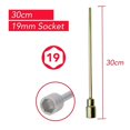 thumbnail image 2 of 30cm Corner Steady Caravan Leg Winder Drill Extension Jack Socket 19mm Adapter Car Accessories Interior Parts Car Tools, 2 of 5