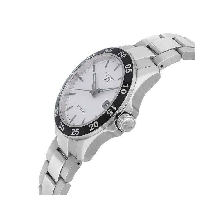 Tissot v8 automatic silver dial hotsell men's watch