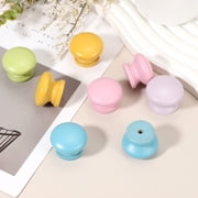 6 PackDrawer Knobs, Round Dresser Pulls, Decorative Drawer Knobs with Screw, Purple