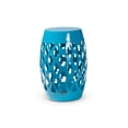 thumbnail image 1 of Baxton Studio Branson Table d'Appoint Extérieur Moderne et Contemporain en Métal Bleu Fini, 1 of 5