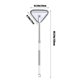 thumbnail image 3 of Fiudx Ofertas De La Semana Trapeador Triangular Grande Con Trapos Reemplazables Limpiaparabrisas Varilla Telescópica Limpiador De Ventanas De Vidrio 3 Cabezales De Cepillo De Diferentes Funciones Ras, 3 of 7