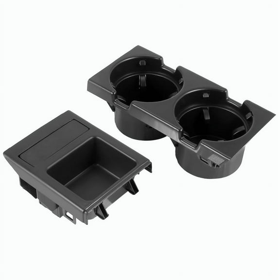 Car Center Console Water Cup Holder Beverage Bottle Holder Coin Tray For 3 Series E46 318I 320I 98-06 51168217953 Black