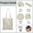 thumbnail image 5 of Cute Avocado Canvas Tote Bag – Reusable Grocery Bag with Kawaii Fruit Print & Green Avocado Design for Healthy Lifestyle & Avocado Lovers, 5 of 7