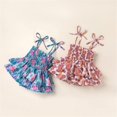thumbnail image 4 of Felwors Bambin Filles Licol Combinaison Petit Volant Licol Triangle Combinaison de Plein Air, 4 of 7