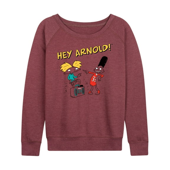Hey Arnold! - Best Buds - Women's Lightweight French Terry Long Sleeve Shirt