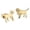 Gold, variant on SUSHANG Pet Dog Earrings New Stainless Steel Cute Pet Dog Earrings Female Light Luxury Earrings Cute Unisex Earrings Earrings for Birthday Christmas
