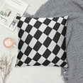 thumbnail image 2 of COMIO  Black and White Checkered Plaid Throw Pillow Covers Pillow Cushion Cases Square Pillowcases for Sofa Bedroom Living Room Car, 2 of 5