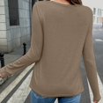 thumbnail image 5 of Mgmyaa Solid Color V Neck Open Front Cardigan Long Sleeve Loose Casual Knit Top, 5 of 9
