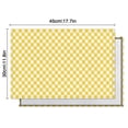 thumbnail image 5 of Yellow and White Checkerboard Pattern Summer Placemats Table Placemats Set Of 6-Linen Kitchen Washable Placemats Table Mats 11.8"x17.7" Non-Slip Heat Resistant, 5 of 5