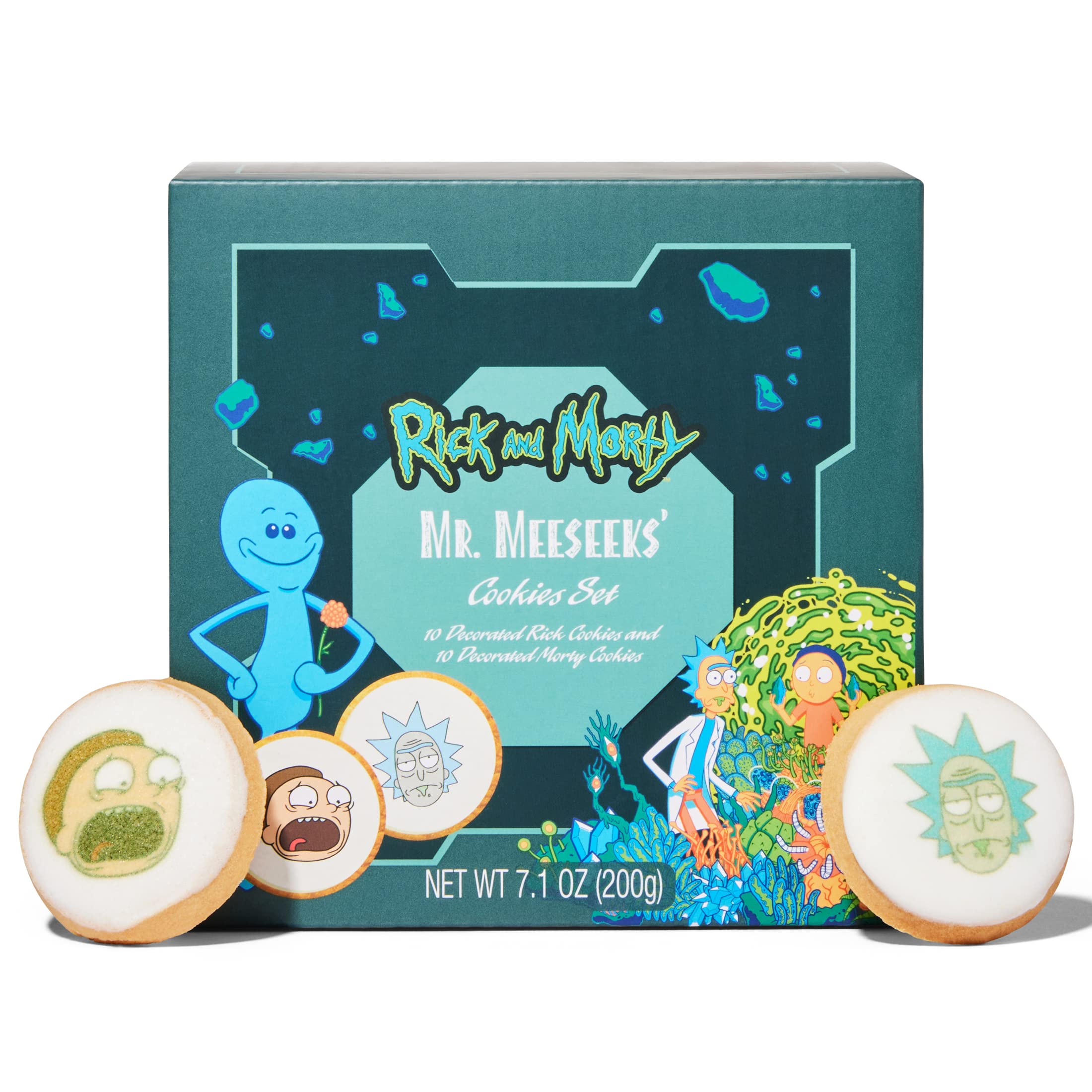 Adult Swim RICK AND MORTY, Mr. Meeseeks' Cookies Gift Set, Officially