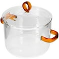 Gong Glass Stockpot Kitchen Noodle Pot Double Handle Cooking Pot