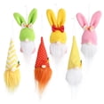 thumbnail image 2 of 6PCS Easter Plush Doll With Pointed Hat Cute Bunny Faceless Dwarf Toy, 2 of 8