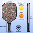 thumbnail image 4 of Pickleball Paddles Set,Pioneer Flower Floral Print Pattern Fiberglass Surface Pickleball Racket Set with 2 Indoor Outdoor Pickleball Balls and Pickleball Bag,Pickle-ball Equipment, 4 of 6