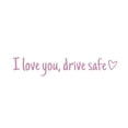 thumbnail image 1 of I Love You Drive Safe Stickers Rear View Mirror Vinyl Decal for Women Waterproof Decorative Car Sticker Car Decal Accessories, 1 of 8