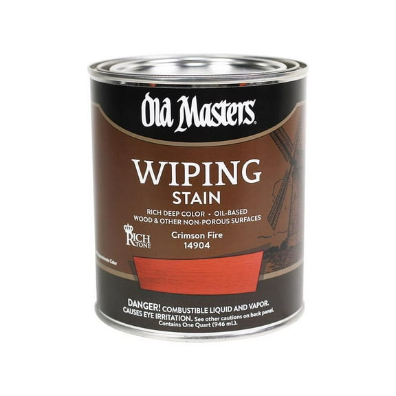 qt Old Masters 14904 Crimson Fire Old Masters Oil-Based Wiping Stain