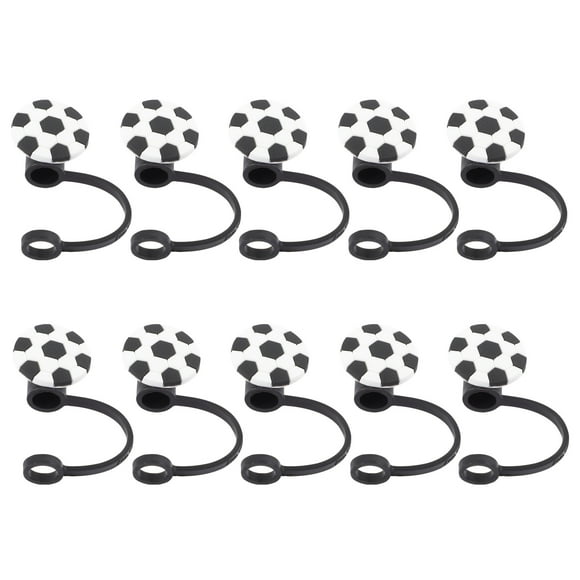 Cubras de paja de 10 piezas de paja bebidas bebidas paja paja cubiertas de tapas de paja