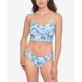 thumbnail image 4 of Salt + Cove MIDNIGHT BLUE Juniors' Tie-Dyed Ribbed Midkini Swim Top, US D/DD, 4 of 4