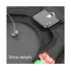 thumbnail image 3 of Chaleco para entrenamiento y running con soporte para teléfono: transpirable, duradero, resistente al agua, ajustable, color negro, 3 of 5