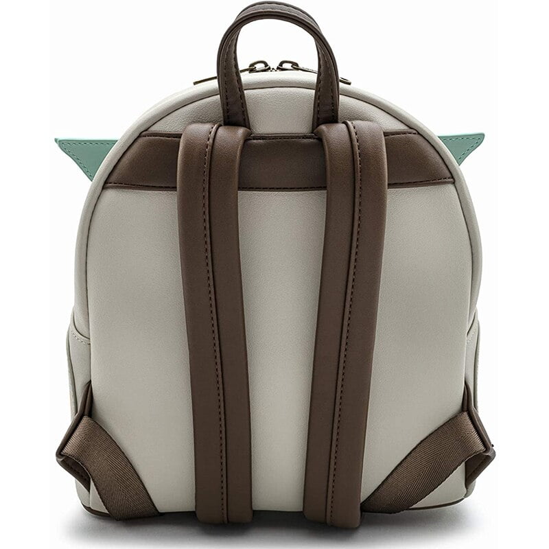 Disney Star Wars Baby Yoda Backpack Mandalorian Travel PU Leather Schoolbag Women Girl Backpack for Student Girl Cute Backpack Walmart