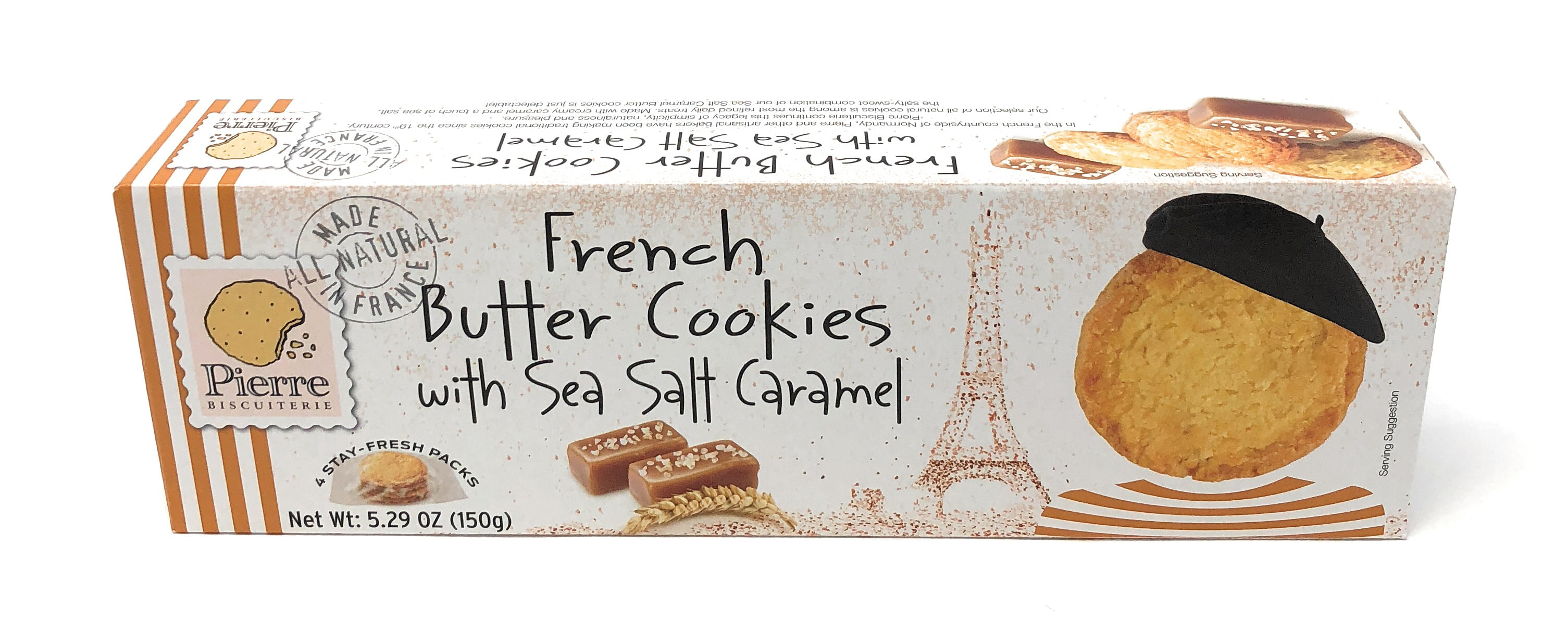 French Butter Cookies With Sea Salt Caramel 5.29 oz