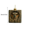 thumbnail image 2 of 3.15 Inch Owl Christmas Tree Decorations Owl Xmas Ornament Personalized 2D Flat Acrylic Ornaments Animals Birds Lover Gift for Home Decor, 2 of 2