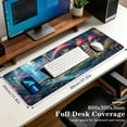 thumbnail image 3 of Brecoy Extended Large Gaming Mouse Pad, 31.5" x 11.8" Desk Mat with Stitched Edges, Waterproof Non-Slip Rubber Base, Desk Protection for Home Office & Gaming, 3 of 7