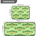 thumbnail image 3 of SKYSONIC Cute Shamrock Clover Leaves Green Kitchen Rugs Door Mat 2PCS,Carpet Front Entrance Non-Slip Relieve Fatigue Washable Floor Mat for St. Patrick's Day Kitchen Bedroom Porch, 3 of 7