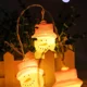 thumbnail image 4 of Cadena de luces de Navidad con cabeza , LED con pilas para árbol de Navidad, decoración de interiores y exteriores, jardín, decoración navideña(Interfaz USB)(5 metro 30 luces), 4 of 5