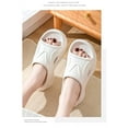 thumbnail image 2 of Nvzi-a Pillow Slippers for Women and Men Non Slip Quick Drying Shower Slides Bathroom Sandals ，Ultra Cushion ，Thick Sole（Size：40-41，White）, 2 of 2