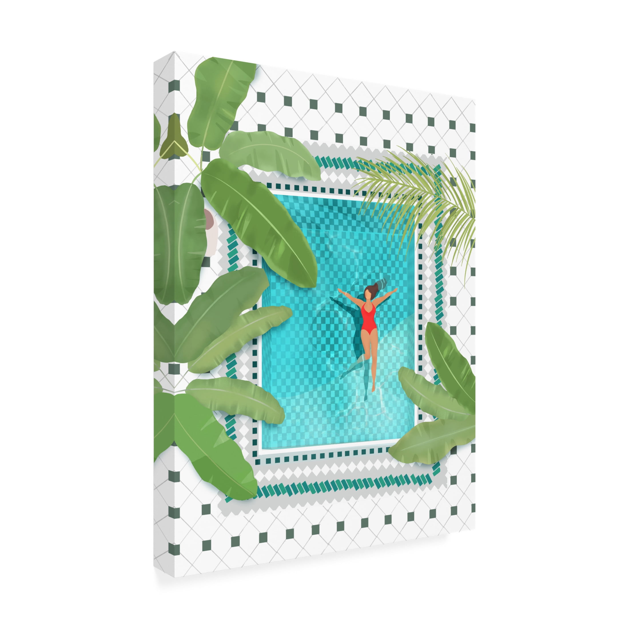 Trademark Fine Art Petra Lizde  Riad Pool Canvas Wall Art