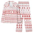 thumbnail image 2 of Xihbxyly Christmas Pajamas for Women, Women's Christmas Printed Pajama Set for Daily Home Wear Two-Piece Pajama Set with Pocket, 2 of 6