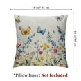 thumbnail image 4 of Spring Pillow Covers Set of 2, Leaves Decor Throw Pillows Summer Spring Decorations Pillowcase Square Outdoor Cushion Case for Couch Home, 4 of 7