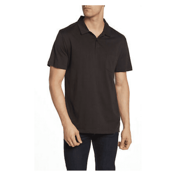Onia Eric Polo Shirt, Black, Size S, MSRP $75