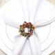 thumbnail image 5 of Juego de 6 servilleteros con forma de corona para mesas de comedor navideñas, recepciones de bodas, Navidad, Acción de Gracias y cocinas caseras para ocasiones informales o formales., 5 of 5