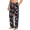 thumbnail image 6 of Logiee Surfing Santa Print Pajama Pants for Men,Men’s Pajama Bottoms,Mens PJ Pants with Pockets & Button Fly-XX-Large, 6 of 6