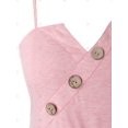 thumbnail image 3 of Más botones de tamaño Pañuelo Peplum sin mangas Rosegal  Camisetas sin mangas de talla grande, 3 of 5