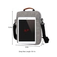 thumbnail image 3 of Gustave Crossbody Messenger Bag 13 inch Laptop Sleeve Carrying Case Computer Bags Lightweight Waterproof Briefcase Shoulder Handbag for Men Work Business Travel "Gray", 3 of 8