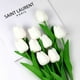 thumbnail image 1 of Tulipanes artificiales - Mini flores falsas para decoración de bodas, decoración escandinava del hogar, Rojo atardecer, rosa caramelo, blanco, rojo, verde claro, morado oscuro, 1 of 3